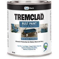 Peinture antirouille &agrave; base d'eau Tremclad, 946 ml, Canette, Noir Distribution Industrielle GC