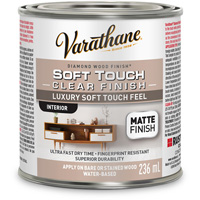 Rev&ecirc;tement &agrave; fini diamant pour bois Varathane, 236 ml, Transparent, Mat Distribution Industrielle GC