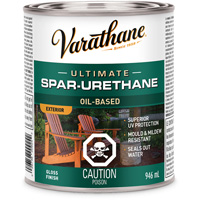Rev&ecirc;tement &agrave; fini diamant pour bois Varathane, 946 ml, Transparent, Brillant Distribution Industrielle GC