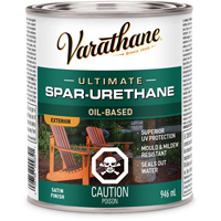 Rev&ecirc;tement &agrave; fini diamant pour bois Varathane, 946 ml, Transparent, Satin Distribution Industrielle GC
