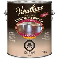 Enduit pour plancher &agrave; fini diamant pour bois Varathane, 3,78 L, Transparent, Brillant Distribution Industrielle GC