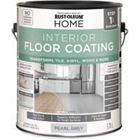 Home Interior Floor Coating System Base Coat, 3.78 L, Water-Based, Very Flat, Grey Distribution Industrielle GC