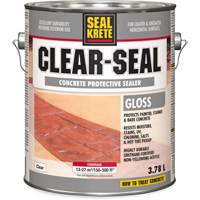 Seal-Krete&reg; Protective Sealer, 3.78 L, Water-Based, Gloss, Clear Distribution Industrielle GC