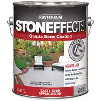 Rev&ecirc;tement &agrave; base de pierre de quartz Stoneffects, 3,78 L, &agrave; l'eau, Textur&eacute;, Gris Distribution Industrielle GC