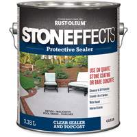 Produit d'&eacute;tanch&eacute;ifi&eacute; protecteur pour b&eacute;ton Stoneffects, 3,78 L, &agrave; l'eau, Transparent, Transparent Distribution Industrielle GC