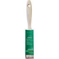 Pinceau pour murs et moulures One Coat, Soie blanche, Manche Bois, Largeur de 1" Distribution Industrielle GC