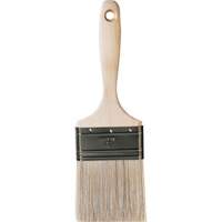 Pinceau pour murs et moulures One Coat, Soie blanche, Manche Bois, Largeur de 3" Distribution Industrielle GC