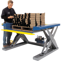 Tables &eacute;l&eacute;vatrices hydrauliques pr&egrave;s du sol, Acier, Capacit&eacute; de 2000 lb Distribution Industrielle GC