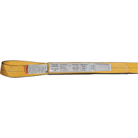 &eacute;lingues de levage en nylon, Pli Simple, Oeillet double, Type 3, 2" la x 3' lo, Limite de charge verticale 3100 lb Distribution Industrielle GC
