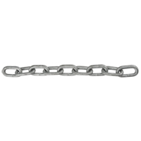 Straight Link Chain, Low Carbon Steel, 1/8" x 1000' (304.8 m) L, Grade 30, 400 lbs. (0.2 tons) Load Capacity Distribution Industrielle GC