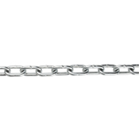 Straight Link Chain, Low Carbon Steel, 1/8" x 350' (106.7 m) L, Grade 30, 400 lbs. (0.2 tons) Load Capacity Distribution Industrielle GC