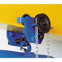 Chariot &agrave; avanc&eacute;e par chaîne Corso, 2000 lb (1 tonne) Capacit&eacute;, 2-1/3" - 8-2/3" Distribution Industrielle GC