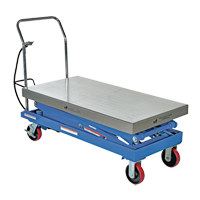 Table &eacute;l&eacute;vatrice &agrave; ciseaux hydraulique pneumatique, Acier, 47-1/4" lo x 24" la, Cap. 1500 lb Distribution Industrielle GC