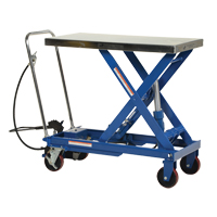 Table &eacute;l&eacute;vatrice &agrave; ciseaux hydraulique pneumatique, Acier, 39-1/2" lo x 20" la, Cap. 1750 lb Distribution Industrielle GC