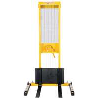 Gerbeur manuel, Fonctionnement Treuil manuel, Capacit&eacute; 770 lb, Lev&eacute;e max 60" Distribution Industrielle GC