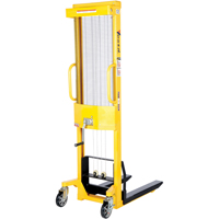 Gerbeur manuel, Fonctionnement Treuil manuel, Capacit&eacute; 770 lb, Lev&eacute;e max 60" Distribution Industrielle GC