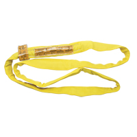 &eacute;lingue de levage en polyester ronde, Jaune, 2-1/2" la x 3' lo, 9000 lb Charge verticale Distribution Industrielle GC