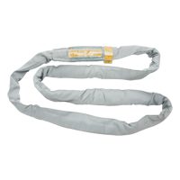 &eacute;lingue de levage en polyester ronde, Gris, 4" la x 6' lo, 32000 lb Charge verticale Distribution Industrielle GC