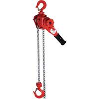 Palan &agrave; levier de s&eacute;rie Super VQ, Lev&eacute;e 5', Cabacit&eacute; 2200 lb (1,1 tonne), Chaîne en Alliage calibre 100 Distribution Industrielle GC
