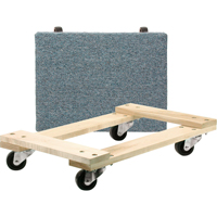 Wood Dollies - Medium-Duty, Polyolefin Wheels, 900 lbs. Capacity, 18" W x 24" D x 7" H Distribution Industrielle GC