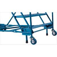 Escabeau roulant certifi&eacute; CSA avec marche verrouillable, 8 marches, Largeur de la marche 30", Hauteur de la plateforme 72", Acier Distribution Industrielle GC