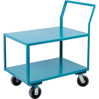 Heavy-Duty Low Profile Shop Carts, 2 Tiers, 18" W x 30" D x 41" H, 2400 lbs. Cap. Distribution Industrielle GC
