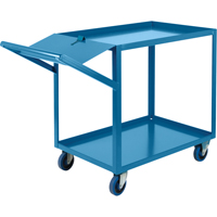Chariots &agrave; cueillette, 36" h x 24" la x 64" p, 2 Tablettes, Capacit&eacute; 1200 lb Distribution Industrielle GC