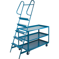 Chariots &agrave; cueillette, Acier, 24" la x 64" p, 3 tablettes, Capacit&eacute; 1200 lb Distribution Industrielle GC