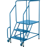 &eacute;chelles Tilt-N-Roll, Acier, 3 marches, Largeur 22", 24" p x 27" h marche pali&egrave;re Distribution Industrielle GC