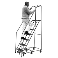 All Directional Ladders, 7 Steps, 16" Step Width, 70" Platform Height, Steel Distribution Industrielle GC
