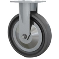 Roulette robuste, Fixe, 8" (203,2 mm), Elastom&egrave;re dur, 1000 lb (453,6 kg) Distribution Industrielle GC
