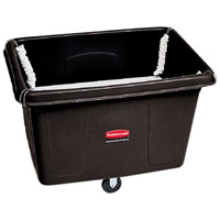 Chariot conteneur avec plateforme sur ressorts, Poly&eacute;thyl&egrave;ne, 44-1/16" lo x 31" la x 32-1/2" h, Volume 14 pi³, Capacit&eacute; 500 lb Distribution Industrielle GC