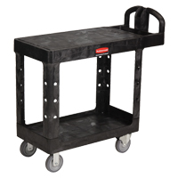 Flat Shelf Heavy Duty Utility Cart - 4505-00, 2 Tiers, 17-1/4" x 38-1/10" x 38-1/2", 500 lbs. Capacity Distribution Industrielle GC