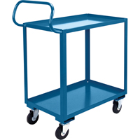 Ergonomic Shelf Truck, 800 lbs. Capacity, Steel, 20" W x 37" H x 32" D, Lip Up Distribution Industrielle GC
