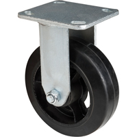 Mold-on Caster, Rigid, 6" (152.4 mm), Rubber, 550 lbs. (249 kg.) Distribution Industrielle GC