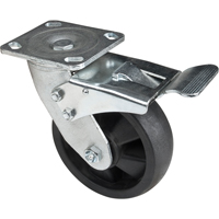 Hi-Temp Caster, Swivel with Brake, 6" (152.4 mm), Nylon, 880 lbs. (399 kg.) Distribution Industrielle GC