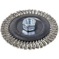 Stringer Bead Brush, 5" Dia., 0.022" Fill, 5/8"-11 Arbor, Stainless Steel Distribution Industrielle GC