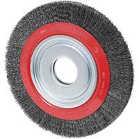 Crimped Wire Wheel, 6" Dia., 0.02" Fill, 1/2"/2"/5/8" Arbor Distribution Industrielle GC