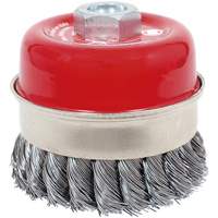 Brosse boisseau &agrave; fils li&eacute;s et nou&eacute;s haute performance CKB3201T, 3-1/2" dia. x 5/8"-11 arbre Distribution Industrielle GC
