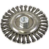 Standard Face Knot Wire Wheel Threaded, 6" Dia., 0.022" Fill, 5/8"-11 Arbor, Steel Distribution Industrielle GC