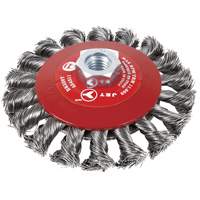 BK520T Knot-Twisted Conical Bevel Brush, 5" Dia., 5/8-11 Arbor Distribution Industrielle GC