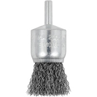 Brosse coupelle sertie mont&eacute;e sur tige, 1", Fils 0,012", Tige 1/4" Distribution Industrielle GC