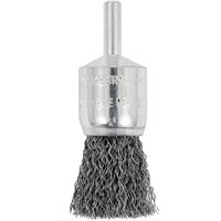 Brosse coupelle sertie mont&eacute;e sur tige, 3/4", Fils 0,012", Tige 1/4" Distribution Industrielle GC