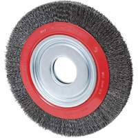 Crimped Wire Wheel, 6" Dia., 0.007" Fill, 2"/1/2" - 5/8" Arbor Distribution Industrielle GC