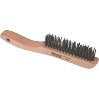 Short Wire Brush, Steel, 4 x 16 Wire Rows, 10" Long Distribution Industrielle GC