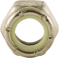 &eacute;crou auto-frein&eacute; en nylon, 1/2" dia, Acier inoxydable, Fin Distribution Industrielle GC