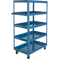 Shelf Carts , 5 Tiers, 18" W x 61" H x 30" D, 900 lbs. Capacity Distribution Industrielle GC