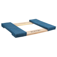 Cadre de socle roulant en bois dur &agrave; bouts avec tapis, Cadre en Bois, 18" la x 24" lo, Capacit&eacute; 900 lb Distribution Industrielle GC