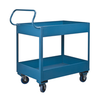 Deep Lipped Service Cart, 2 Tiers, 24" W x 47" H x 36" D, 1200 lbs. Capacity Distribution Industrielle GC
