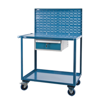 Mobile Service Cart, 2 Tiers, 24" W x 57" H x 40" D, 1200 lbs. Capacity Distribution Industrielle GC